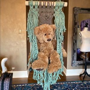 Handmade Macrame Crochet Wall Hanging Backdrop Art